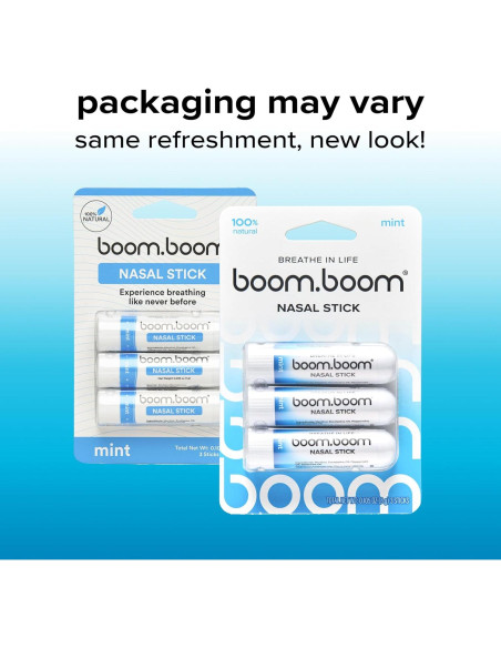 Stick Nasal BoomBoom Menta - Paquete de 3 Unidades Stick Nasal BoomBoom Menta - Paquete de 3 Unidades