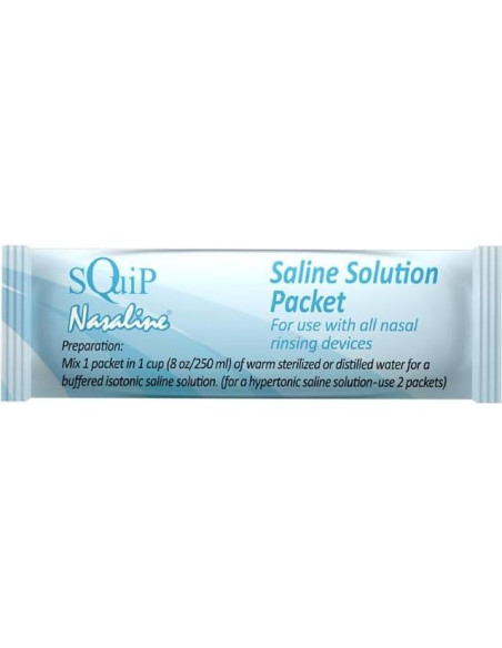 Sistema de Enjuague Nasal Nasaline Squip con 10 Paquetes Salinos Sistema de Enjuague Nasal Nasaline Squip con 10 Paquetes Salinos