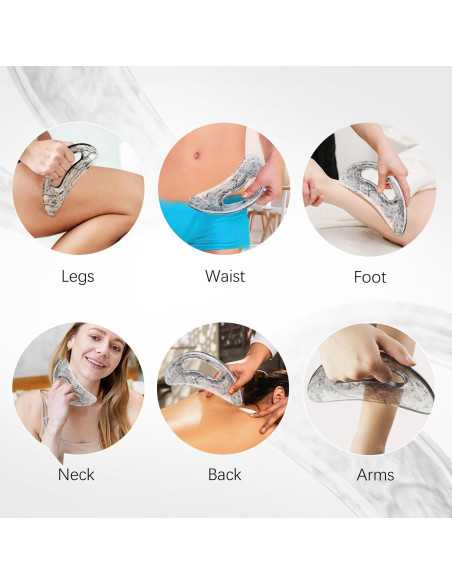 Herramienta de Masaje Gua Sha AICNLY Grande Anticelulitis Herramienta de Masaje Gua Sha AICNLY Grande Anticelulitis