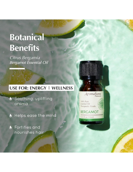 Aceite Esencial de Bergamota Aromafume 10ml - 100% Natural Aceite Esencial de Bergamota Aromafume 10ml - 100% Natural