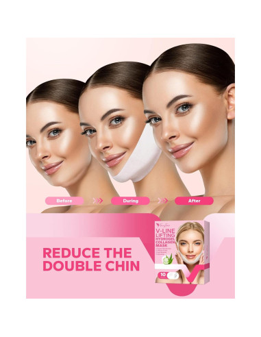 Máscara V Line FairyFace 10 unidades colágeno y aloe vera