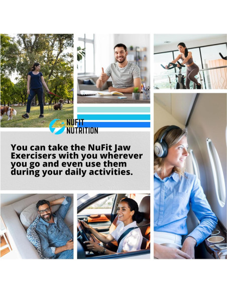 Ejercitador de Mandíbula NuFit Nutrition - 3 Niveles Resistencia Ejercitador de Mandíbula NuFit Nutrition - 3 Niveles Resistencia