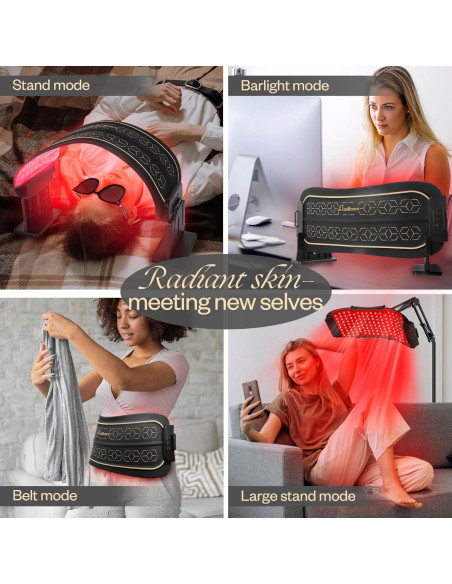 Máscara LED Terapia Luz Roja LuxRenew 850nm Cuidado Facial Máscara LED Terapia Luz Roja LuxRenew 850nm Cuidado Facial