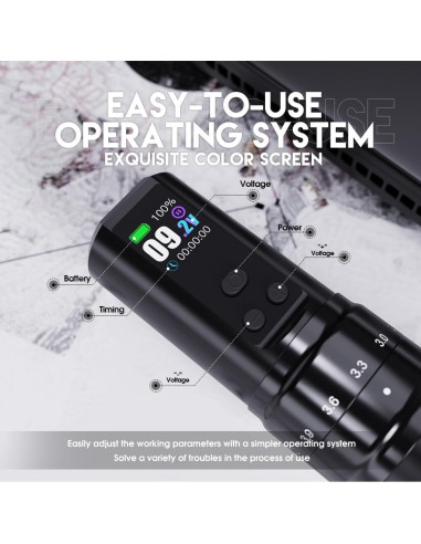 Mast Fold2 Pro Máquina de Tatuaje Inalámbrica 7 Golpes