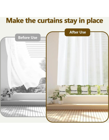 Paquete de 6 Pesas para Cortinas de Exterior FALHBBA 765g