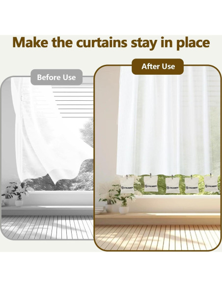 Paquete de 6 Pesas para Cortinas de Exterior FALHBBA 765g Paquete de 6 Pesas para Cortinas de Exterior FALHBBA 765g