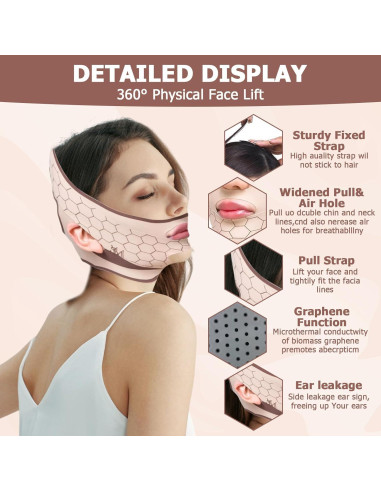 Mascarilla Reutilizable ROBOHOOK para Levantar la Papada y Mandíbula