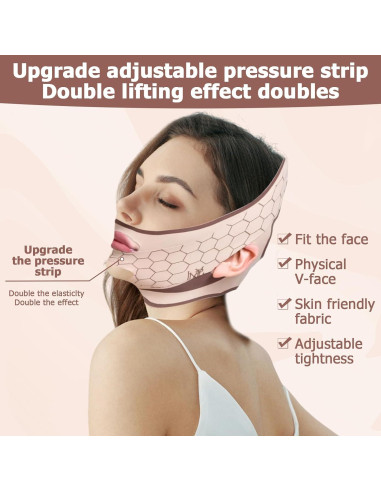 Mascarilla Reutilizable ROBOHOOK para Levantar la Papada y Mandíbula
