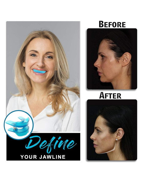 Ejercitador de Mandíbula JawFlex para Tonificar Facial - Azul Ejercitador de Mandíbula JawFlex para Tonificar Facial - Azul