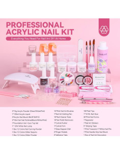 Kit de Uñas Acrílicas SAVILAND 92 Piezas para Principiantes 2