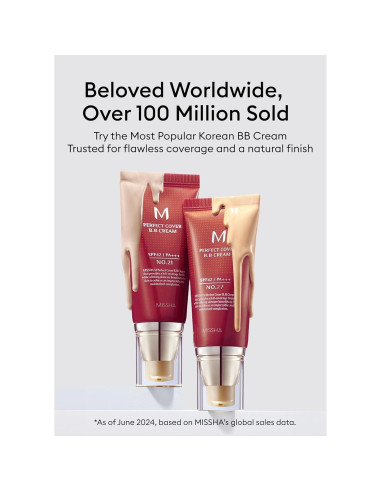 Kit Esencial BB Missha Crema Perfect Cover No.23 47.86g