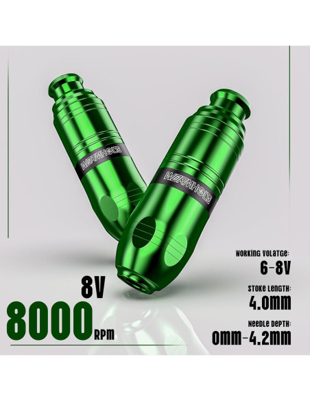 Kit de Tatuaje Inalámbrico Wormhole WTK261 1500mAh LED Kit de Tatuaje Inalámbrico Wormhole WTK261 1500mAh LED