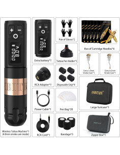 Kit de Tatuaje Ambition Soldier - Máquina Inalámbrica Completa 2