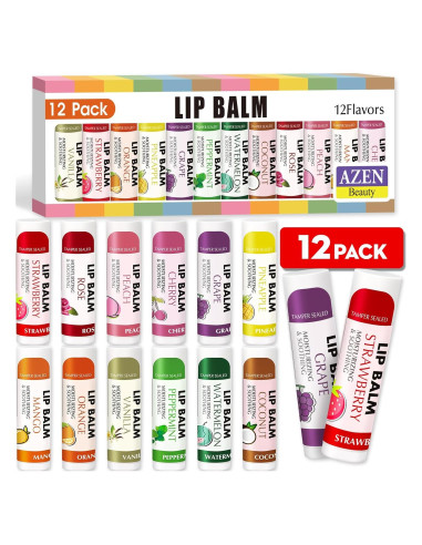 Bálsamo Labial Natural AZEN - 12 Sabores Hidratantes