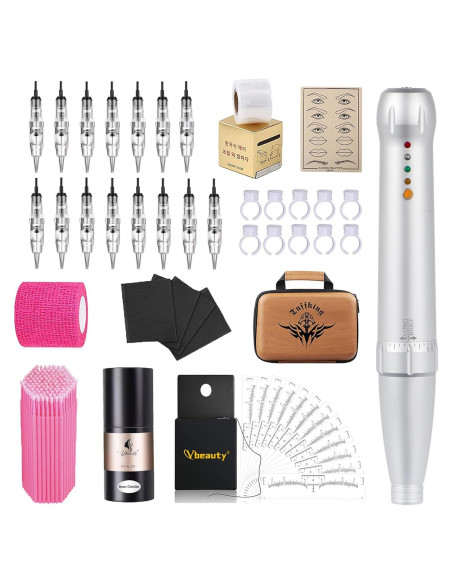 Kit de Tatuaje de Cejas YBEAUTY con 15 Agujas y Accesorios Kit de Tatuaje de Cejas YBEAUTY con 15 Agujas y Accesorios