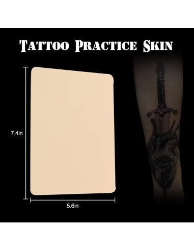 Kit de Tatuaje Jconly 320PCS con Piel Falsa y Tinta