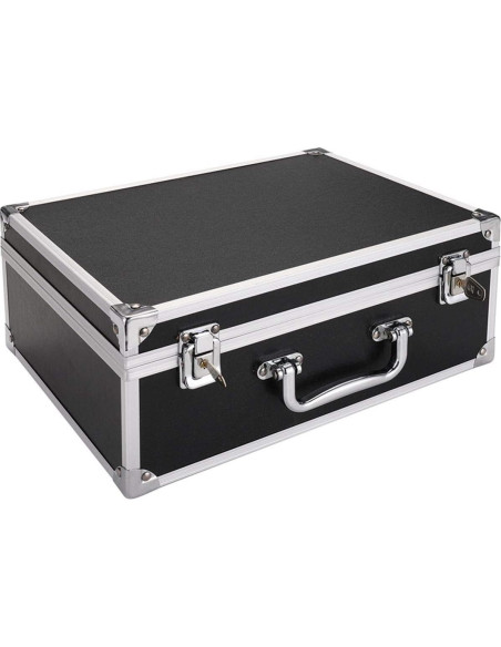 Caja de Tatuaje JY Negra con Cerradura y Esponja 32x24x13cm Caja de Tatuaje JY Negra con Cerradura y Esponja 32x24x13cm