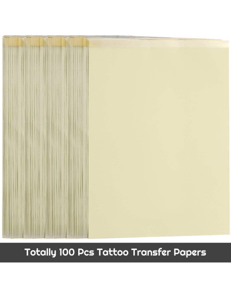 Papel de Transferencia para Tatuajes Cridoz 100 Hojas Azul Papel de Transferencia para Tatuajes Cridoz 100 Hojas Azul