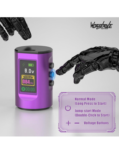 Kit de Tatuaje Inalámbrico Wormhole WTK285 con Agujas y Tinta