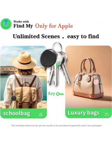 Localizador inteligente MIUXGIO Air-Tags negro - Find My iOS