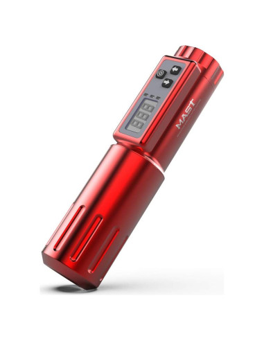 Máquina de Tatuaje Inalámbrica MAST Saber 2000mAh Rojo
