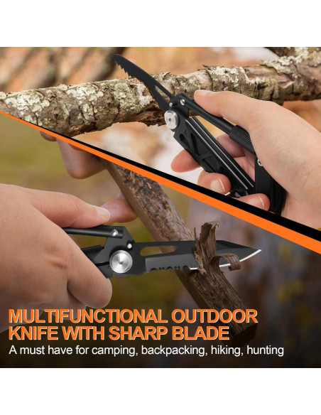 Multiherramienta GLOPUS 6 en 1 con mosquetón y cuchillo Multiherramienta GLOPUS 6 en 1 con mosquetón y cuchillo