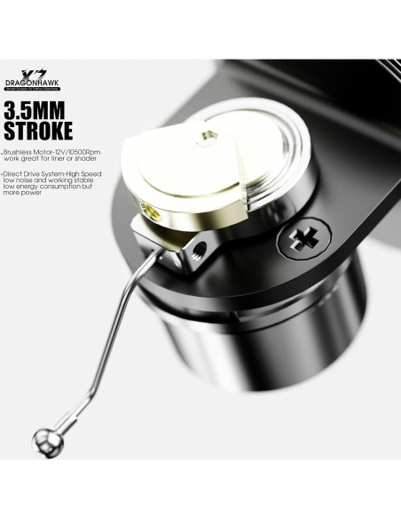 Kit de Tatuaje Dragonhawk X7 Inalámbrico 2 Baterías 1800mAh Kit de Tatuaje Dragonhawk X7 Inalámbrico 2 Baterías 1800mAh