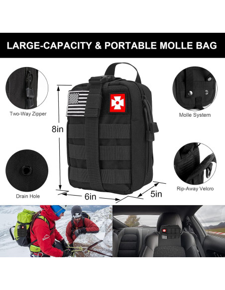 Kit de Supervivencia 210 Piezas Kleclcw para Camping Kit de Supervivencia 210 Piezas Kleclcw para Camping