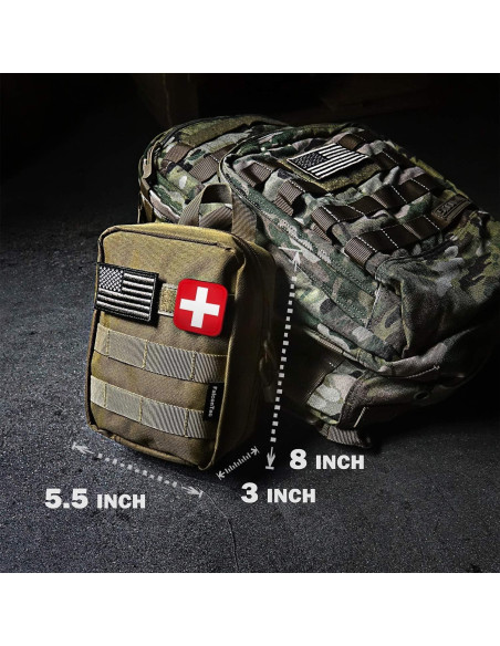 Kit de Primeros Auxilios 200 Piezas FalconTac Camuflaje Kit de Primeros Auxilios 200 Piezas FalconTac Camuflaje