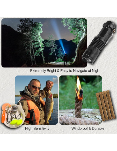 Kit de Supervivencia 37 en 1 LAFENLIN Herramientas Camping Kit de Supervivencia 37 en 1 LAFENLIN Herramientas Camping