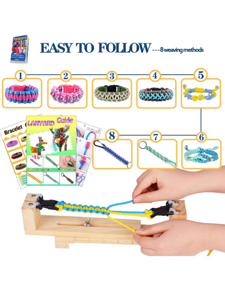 Kit Paracord 550 MONOBIN 24 Colores 3,05 m Cuerda Kit Paracord 550 MONOBIN 24 Colores 3,05 m Cuerda