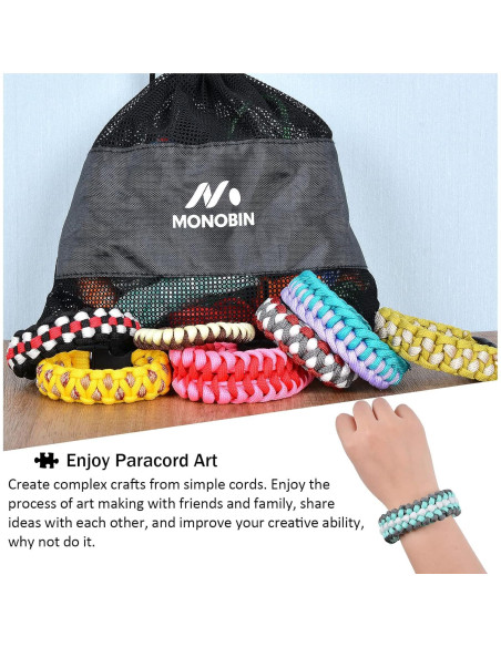 Kit Paracord MONOBIN 36 Colores 3,05 m para Manualidades Kit Paracord MONOBIN 36 Colores 3,05 m para Manualidades