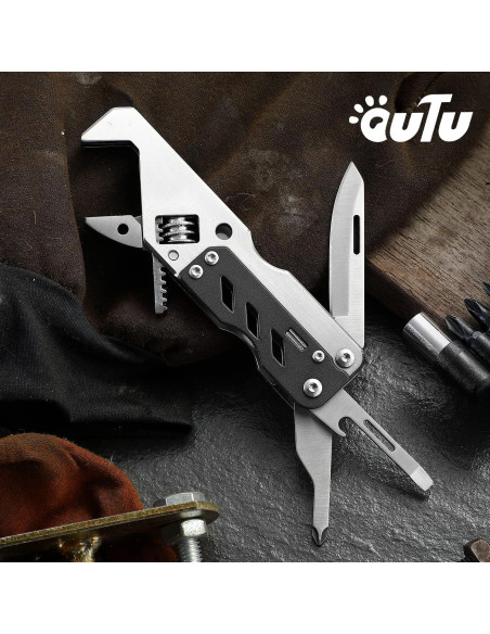 Llave Multiherramienta OUTU Plegable 9 en 1 Acero Inoxidable Llave Multiherramienta OUTU Plegable 9 en 1 Acero Inoxidable