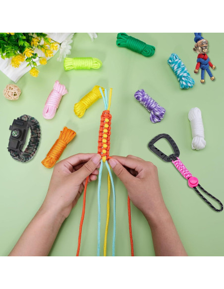 Kit Paracord 550 CONEHOY 85 Pcs 3,05 m Cuerda Nylon Kit Paracord 550 CONEHOY 85 Pcs 3,05 m Cuerda Nylon