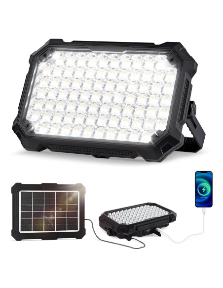 Luz de Trabajo Solar Recargable Berzfasa BZ-D3 8000LM IP67 Luz de Trabajo Solar Recargable Berzfasa BZ-D3 8000LM IP67
