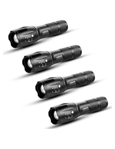Linterna LED JARDLITE 4 Pack Táctica Resistente al Agua