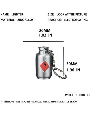 Encendedor de Llavero HOCERAA Recargable a Prueba de Agua