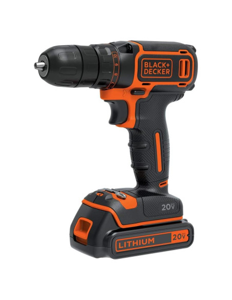 Taladro Inalámbrico BLACK+DECKER 20V MAX con Batería Taladro Inalámbrico BLACK+DECKER 20V MAX con Batería