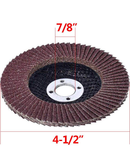 Discos de Aleta 40 PCS MinCHI257 11.43 cm Grano Variado Discos de Aleta 40 PCS MinCHI257 11.43 cm Grano Variado