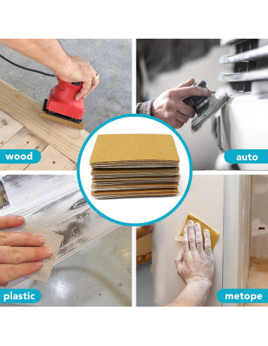 Papel de Lija LotFancy 50PCS Grano Asortido 60-1000