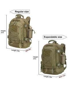 Mochila Táctica Expandible Militar 60L Verde - Lt23045 2