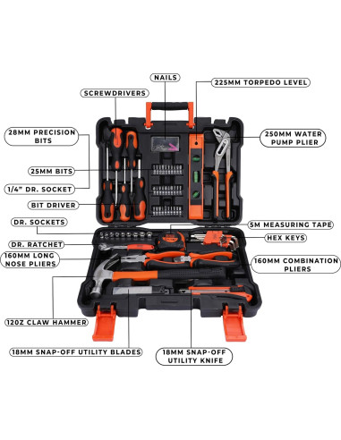 Kit de Herramientas BLACK+DECKER BMT154C 154 Piezas