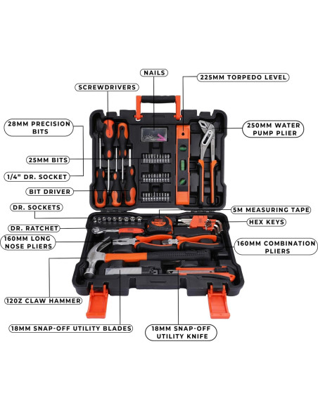 Kit de Herramientas BLACK+DECKER BMT154C 154 Piezas Kit de Herramientas BLACK+DECKER BMT154C 154 Piezas
