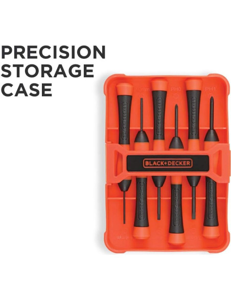 Juego de Destornilladores BLACK+DECKER 12 Piezas Magnéticos Juego de Destornilladores BLACK+DECKER 12 Piezas Magnéticos