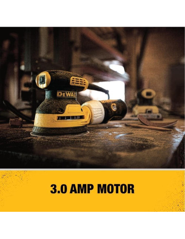 Lijadora Orbital DEWALT DWE6421K 12,000 OPM 3A 12,7 cm