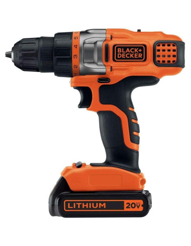 Taladro Inalámbrico BLACK+DECKER LDX220C 20V con LED