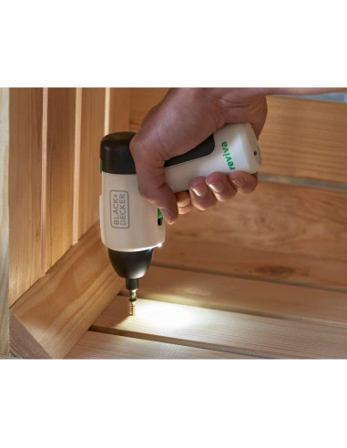 Destornillador eléctrico BLACK+DECKER 4V MAX recargable USB