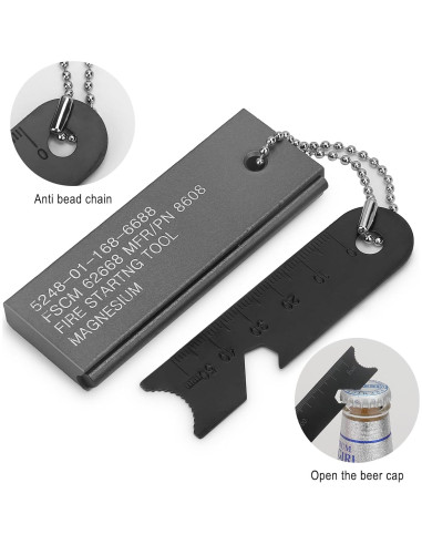 Encendedor de Magnesio SEYIIRE FStarter Impermeable para Camping
