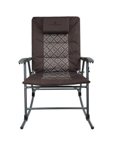 Silla mecedora plegable Black Sierra XL para patio 300 kg