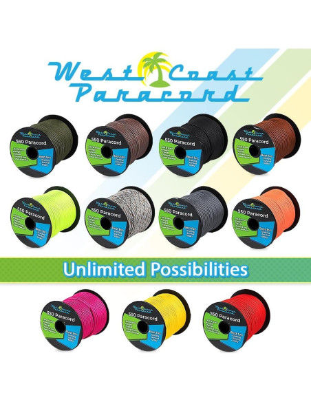 Bobina Paracord 550lb West Coast 100m Cuerda Táctica Púrpura Bobina Paracord 550lb West Coast 100m Cuerda Táctica Púrpura
